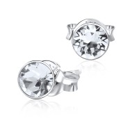 Roundy Stone Silver Stud Earring ST-1103 (5.3mm)